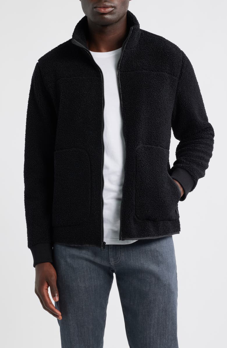 Rails Clark Polar Fleece Jacket, Main, color, Black