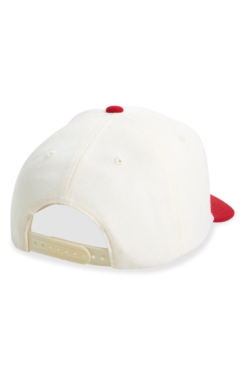 Brixton Linwood Snapback Baseball Cap, Alternate, color, Crimson/ Off White