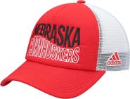 adidas Men's adidas Scarlet/White Nebraska Huskers Wave Foam Trucker Snapback Hat