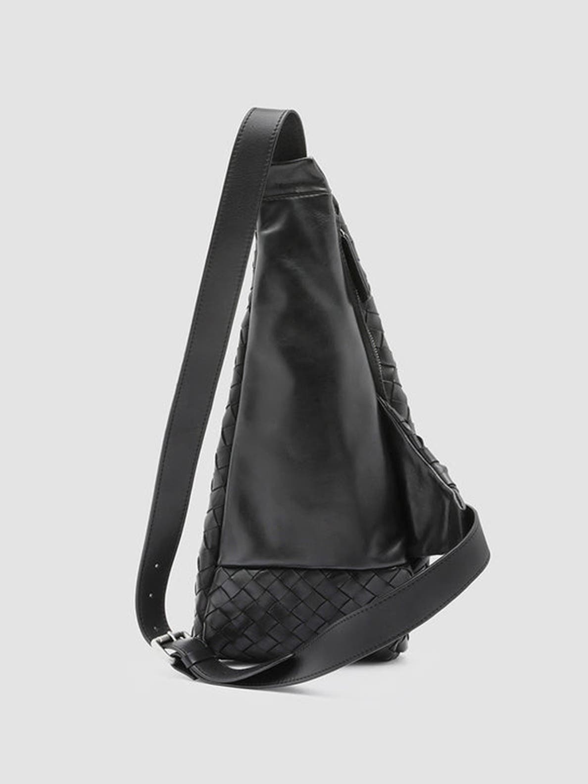 Officine Creative Armor 05 Woven Clutch, Alternate, color, Black