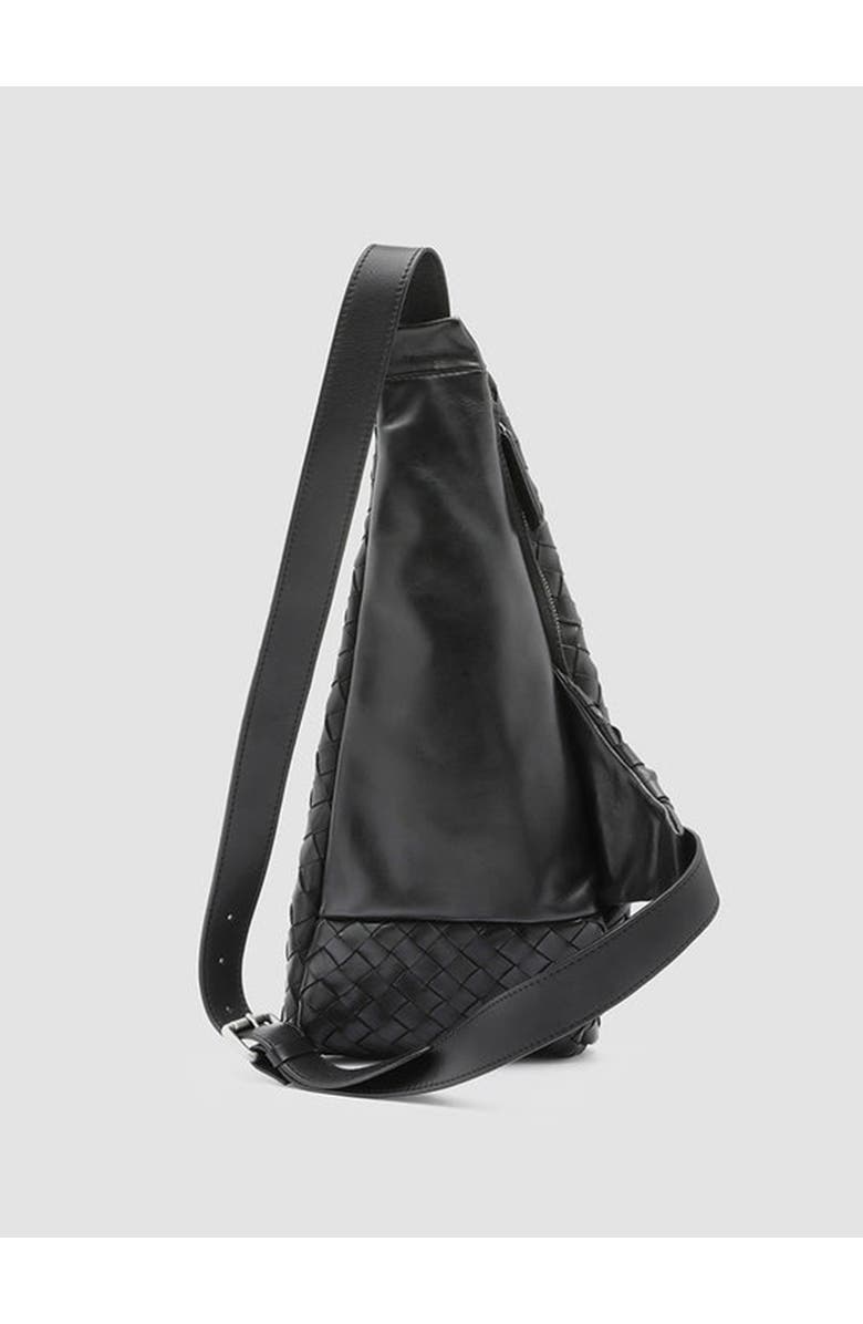 Officine Creative Armor 05 Woven Clutch, Alternate, color, Black