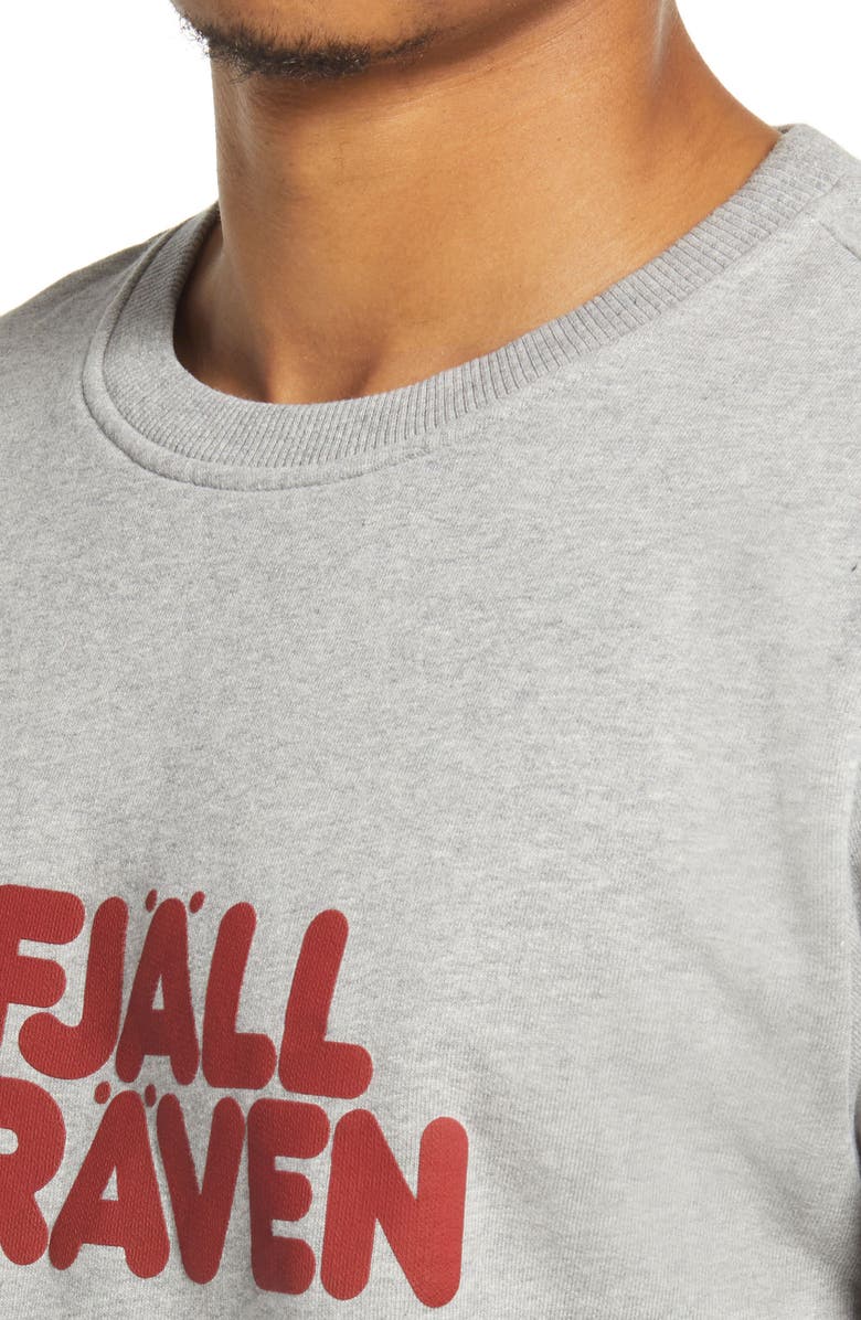 Fjällräven Men's Logo Organic Cotton Graphic Sweatshirt, Alternate, color, 