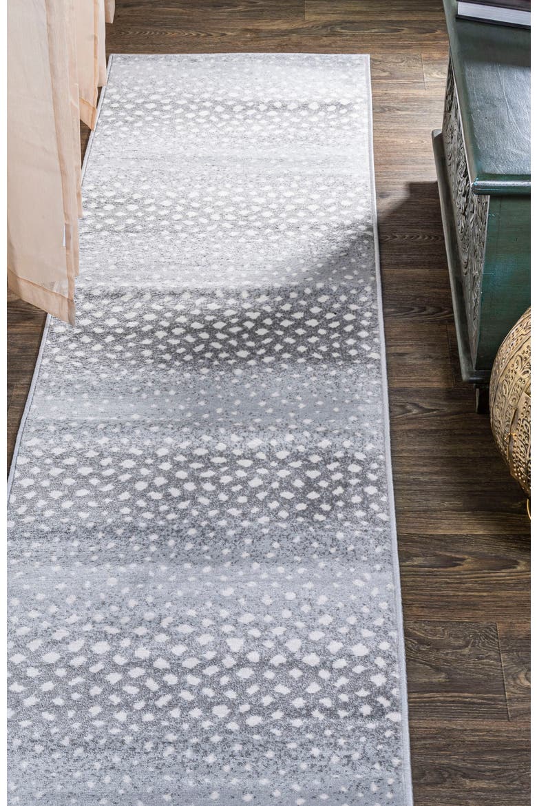 Antelope Modern Animal Area Rug, Alternate, color, Light Gray/Cream