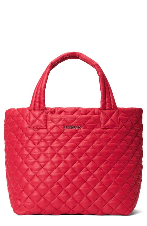 Small Metro Deluxe Quilted Seersucker Tote