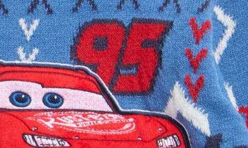Assorted Kids' Disney Cars Lightning Mcqueen Fair Isle Sweater In Blue