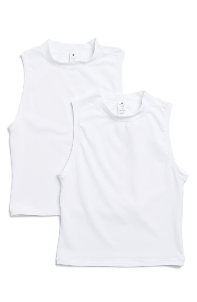 YOGALICIOUS Airlite 2-Piece Melissa Mock Neck Tank Top Set, Main, color, 