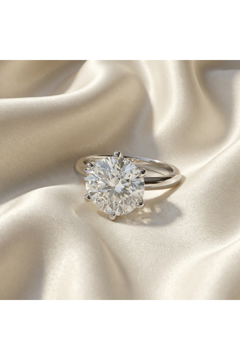 2 1/2 Carat Certified Diamond Solitaire Engagement Ring 14k Gold Lab Grown, Alternate, color, 14k Yellow Gold