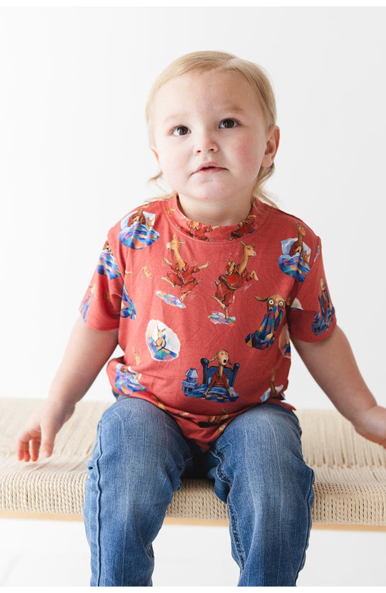 Charlie Lou Baby<sup>®</sup> Baby's Llama Llama Red Pajama T-Shirt, Alternate, color, Red