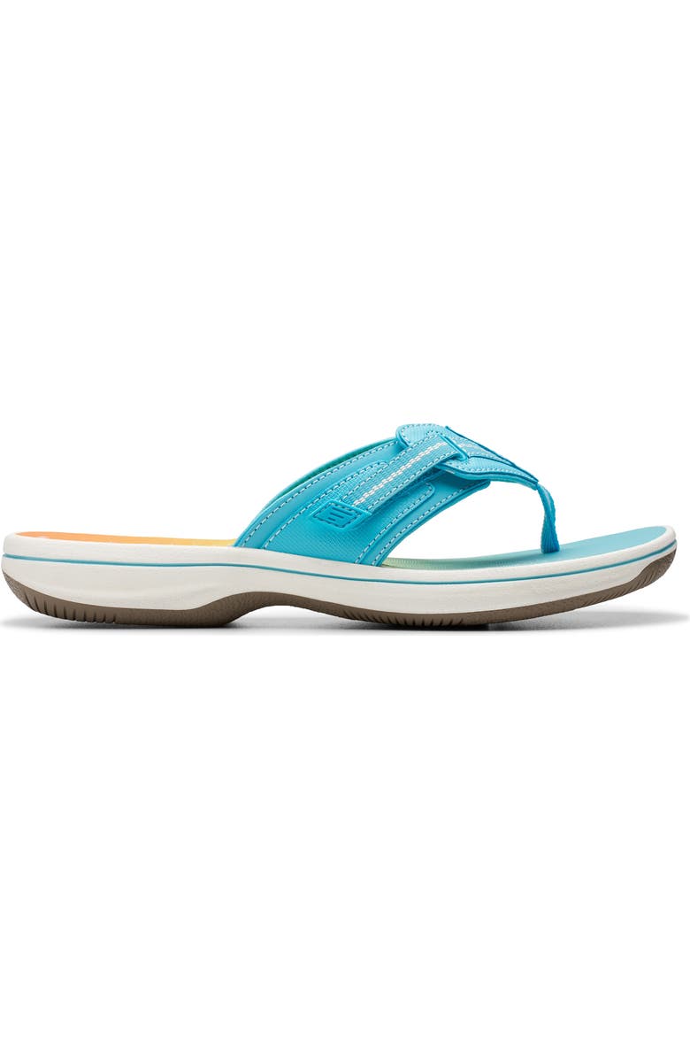 Clarks<sup>®</sup> Brinkley Jazz Flip Flop, Alternate, color, Turquoise Ombre