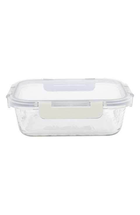 6-Piece Glass Food Containers & Lids