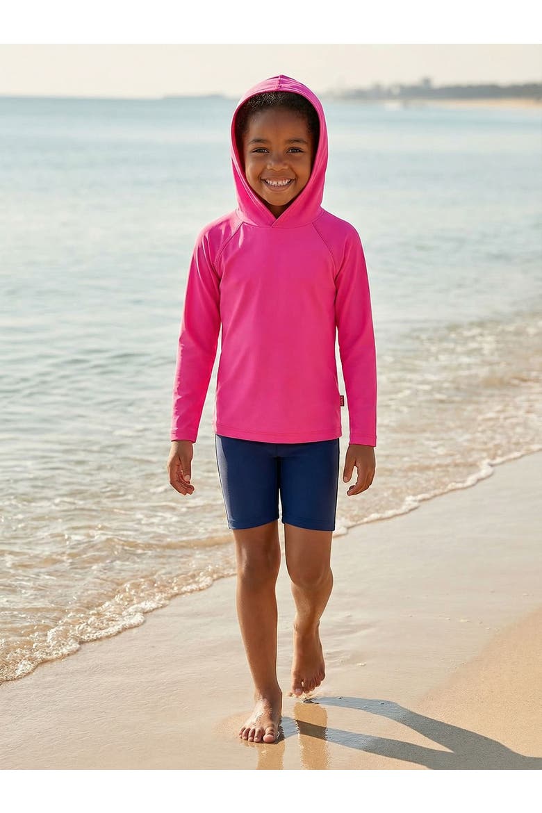 Unisex UPF 50+ Long Sleeve Hooded Rashguard Tee, Alternate, color, Navy
