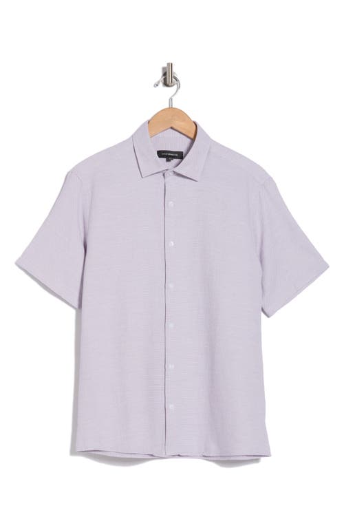 Westzeroone Enigo Short Sleeve Button-up Shirt In Lavender Sunset