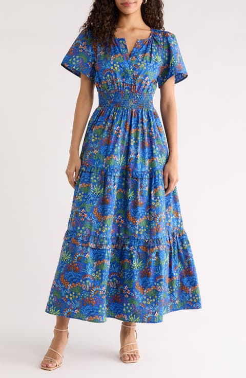 Ruya Floral Print A-Line Dress