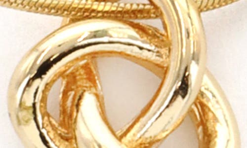 Panacea Knot Pendant Necklace In Gold