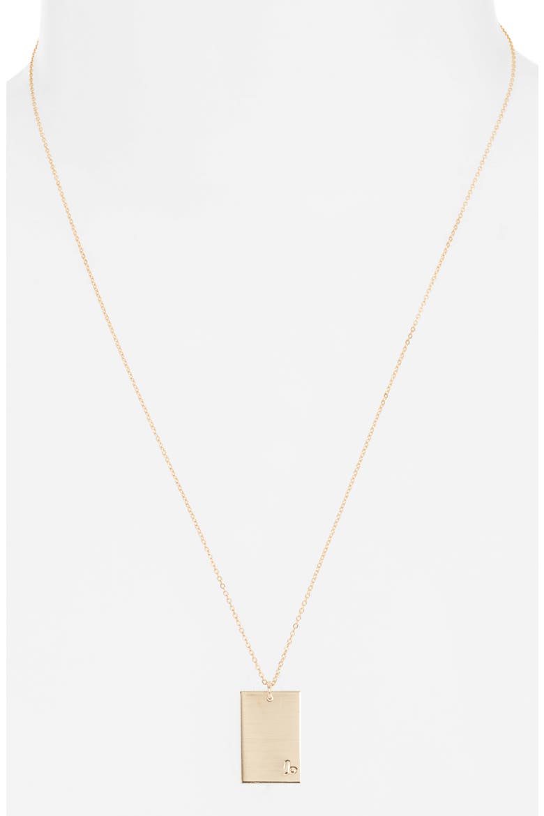 Goldie Zodiac Pendant Necklace, Alternate, color, GOLD / CAPRICORN
