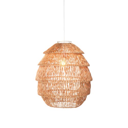 The Artisan & Company Radiance Organic Natural Rattan Hanging Ceiling In Natural