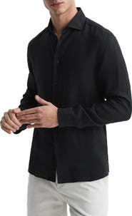 Reiss Ruban Linen Button-Up Shirt