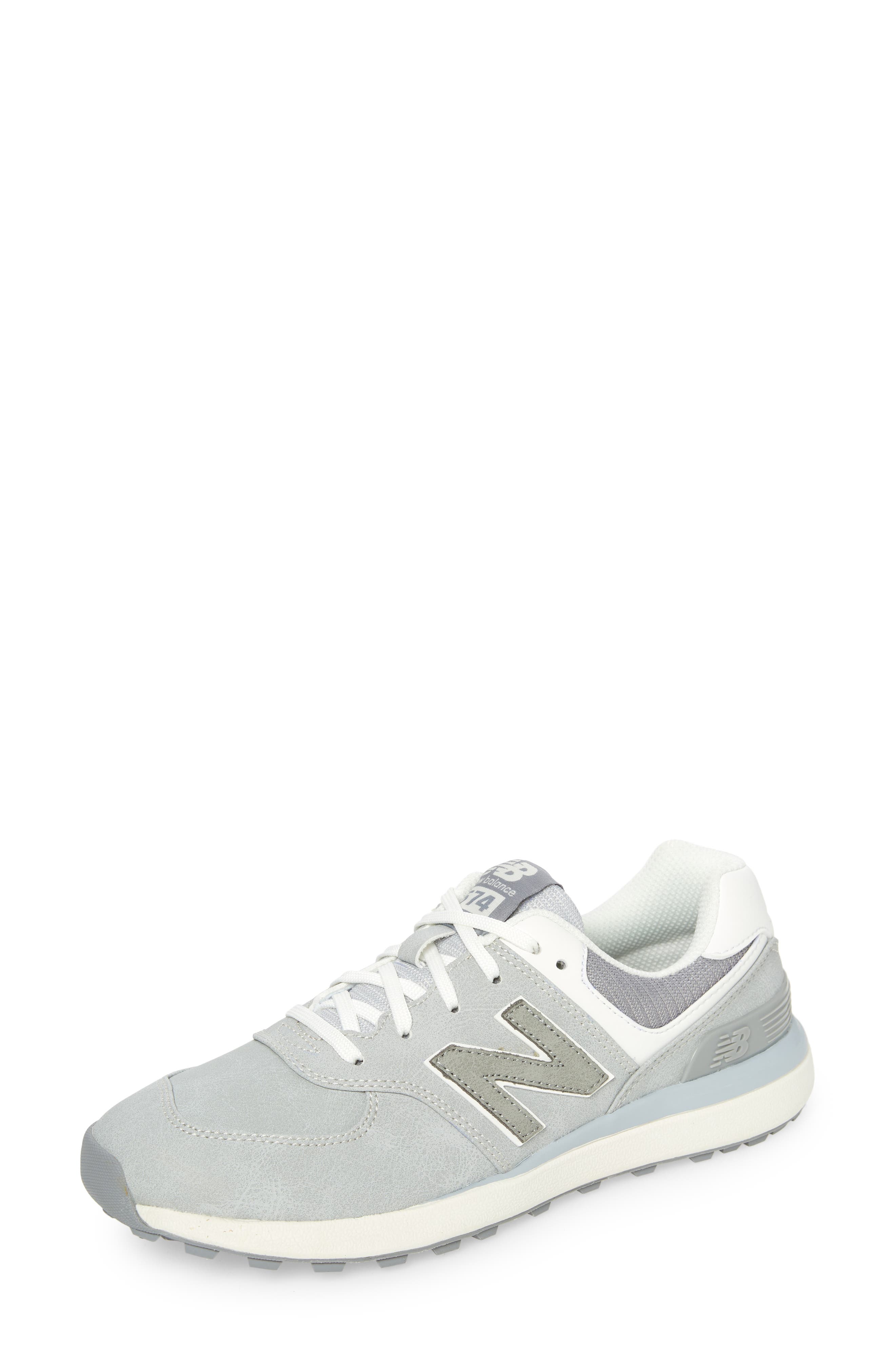 NEW BALANCE GOLF 574 Greens V2 Spikeless Golf Shoe, Main, color, Light Grey