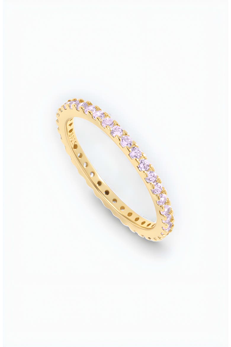June Birthstone Eternity Stacking Ring, Main, color, 18k Gold Over Sterling Silver