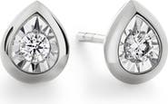 Monica Vinader Lab Grown Diamond Pear Stud Earrings