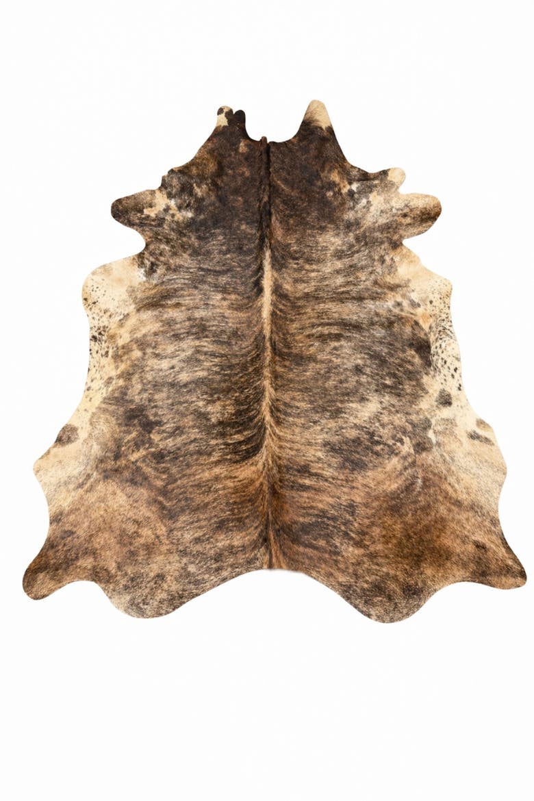 Eco Hides Brindle Cowhide Rug  8'4" × 6'11", Main, color, Brindle