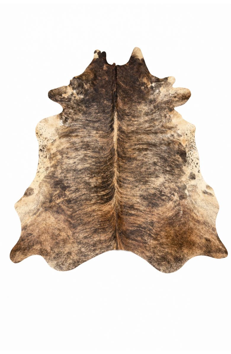 Rhacam Eco Hides Brindle Cowhide Rug  8'4" × 6'11", Main, color, Brindle