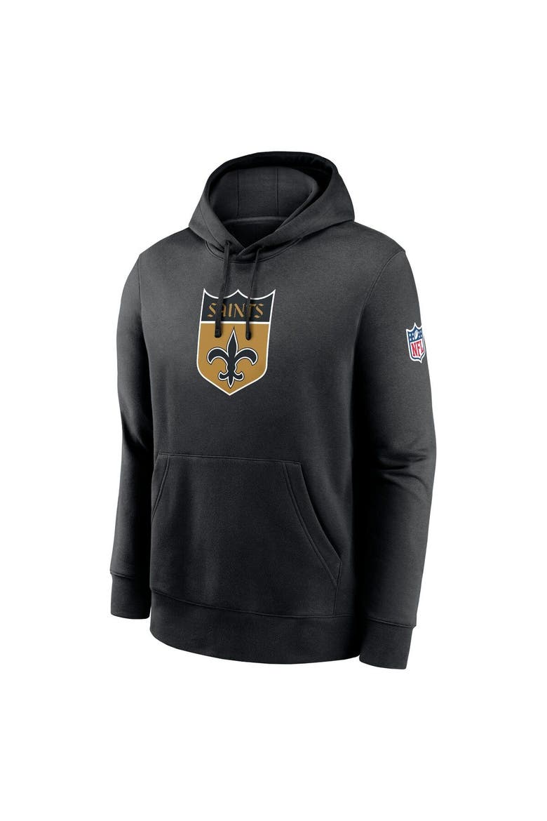 Men's Nike  Black New Orleans Saints 2023 Sideline Club Alternate Tri-Blend Pullover Hoodie, Alternate, color, Black