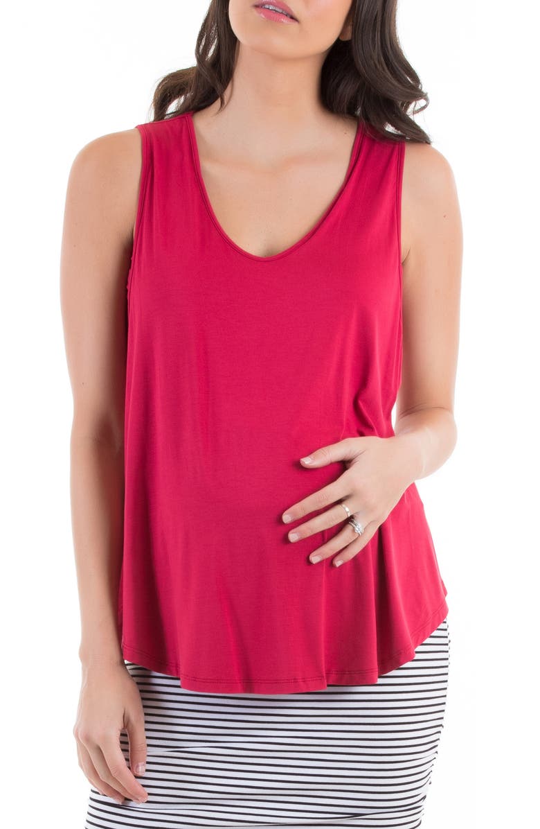 Angel Maternity Maternity/Nursing Swing Tank, Main, color, 