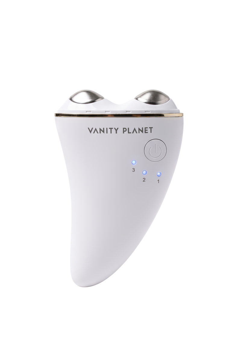 Lyra 3-in-1 Toning LED Gua Sha Device, Main, color, White