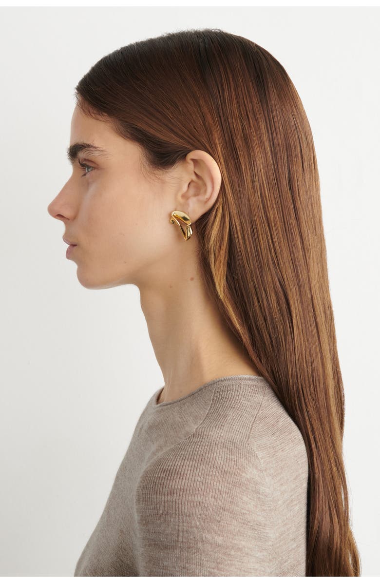 COS Twisted Ribbon Stud Earrings, Alternate, color, Gold