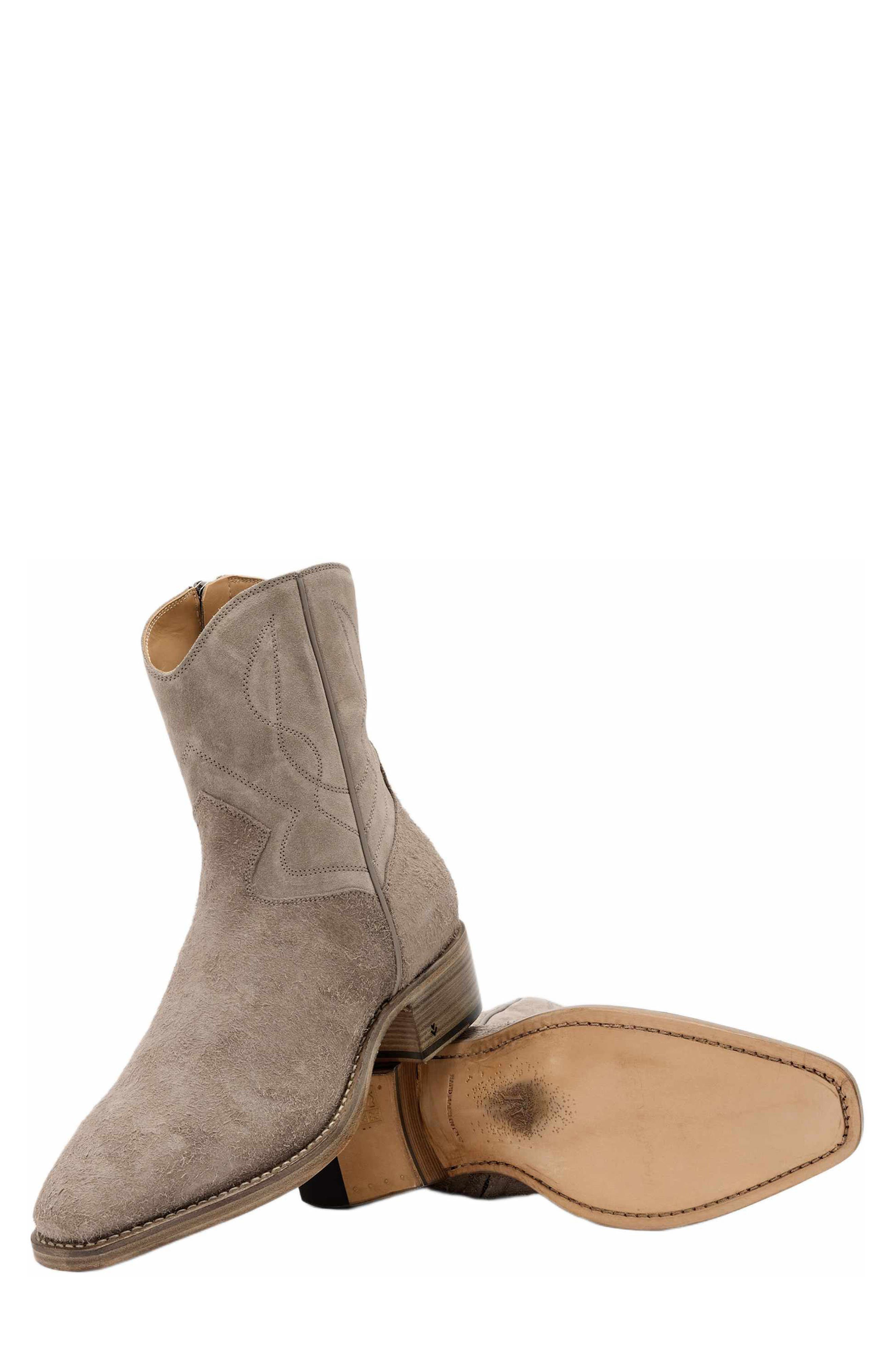 John Varvatos Walker Rancher Boot, Alternate, color, Grey Sky