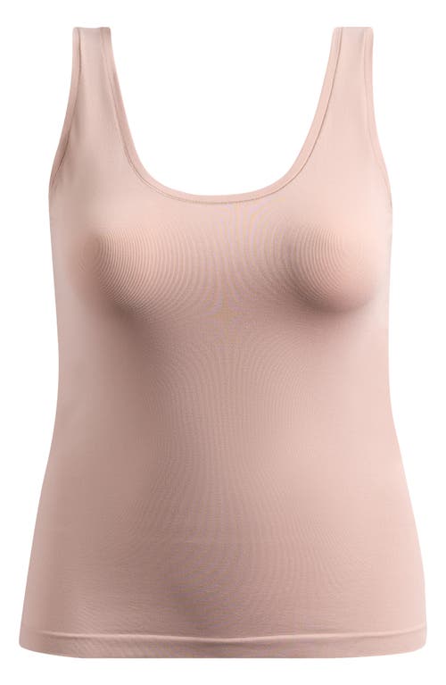 Nordstrom Seamless Smoothing Tank In Pink Fawn