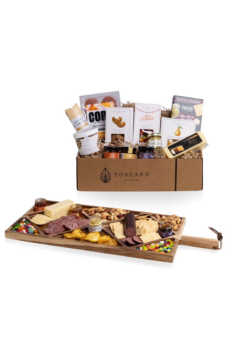 Picnic Time Grazing Board with Gourmet Gift Pack, Main, color, 