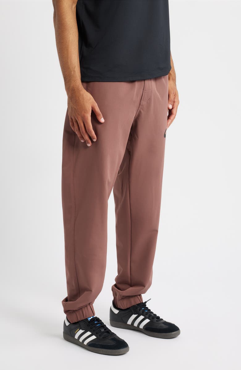 SANTO STUDIO Tempo Ciao Bella Tech Performance Joggers, Alternate, color, Espresso