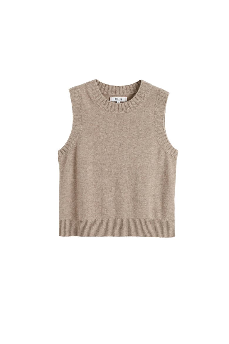 Wool Cashmere Tank, Alternate, color, Warm Oatmeal
