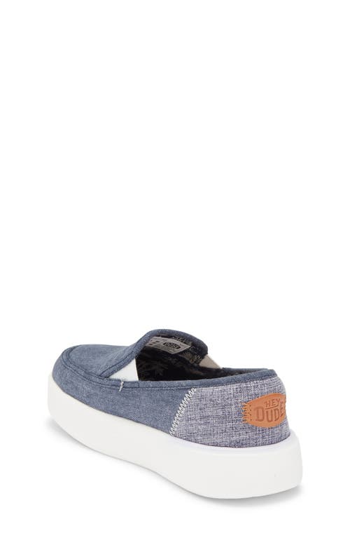 Hey Dude Kids' Sunapee Slip-on Sneaker In Gray