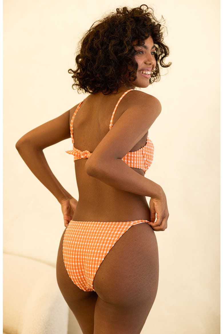 Halle Cheeky Bikini Bottom, Alternate, color, Orange Soda