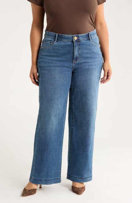 Wit & Wisdom Gracie Skyrise Double Side Seam Wide Leg Jeans