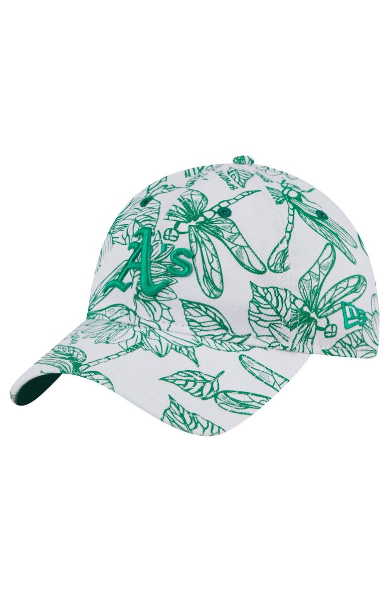 New Era Men's New Era White Athletics Spring Training 9TWENTY Adjustable Hat, Main, color, 