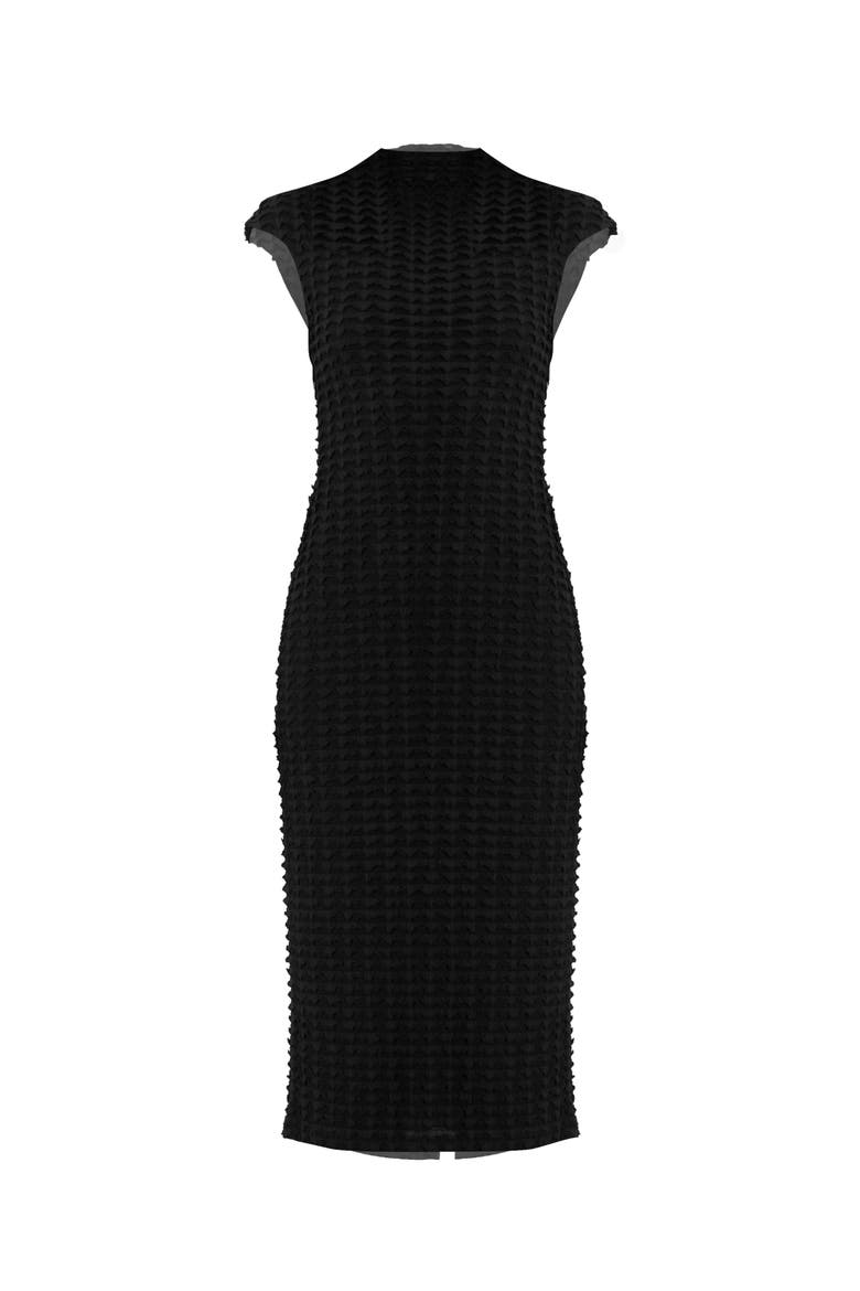 Sleeveless Black Midi Dress, Alternate, color, Black