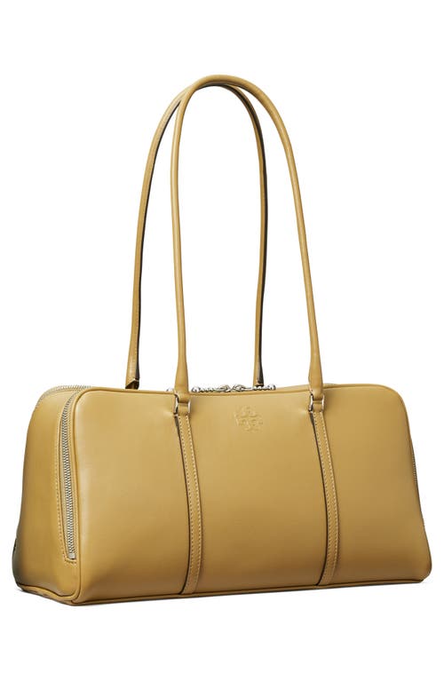 Tory Burch Marshmallow Leather Satchel In Brown