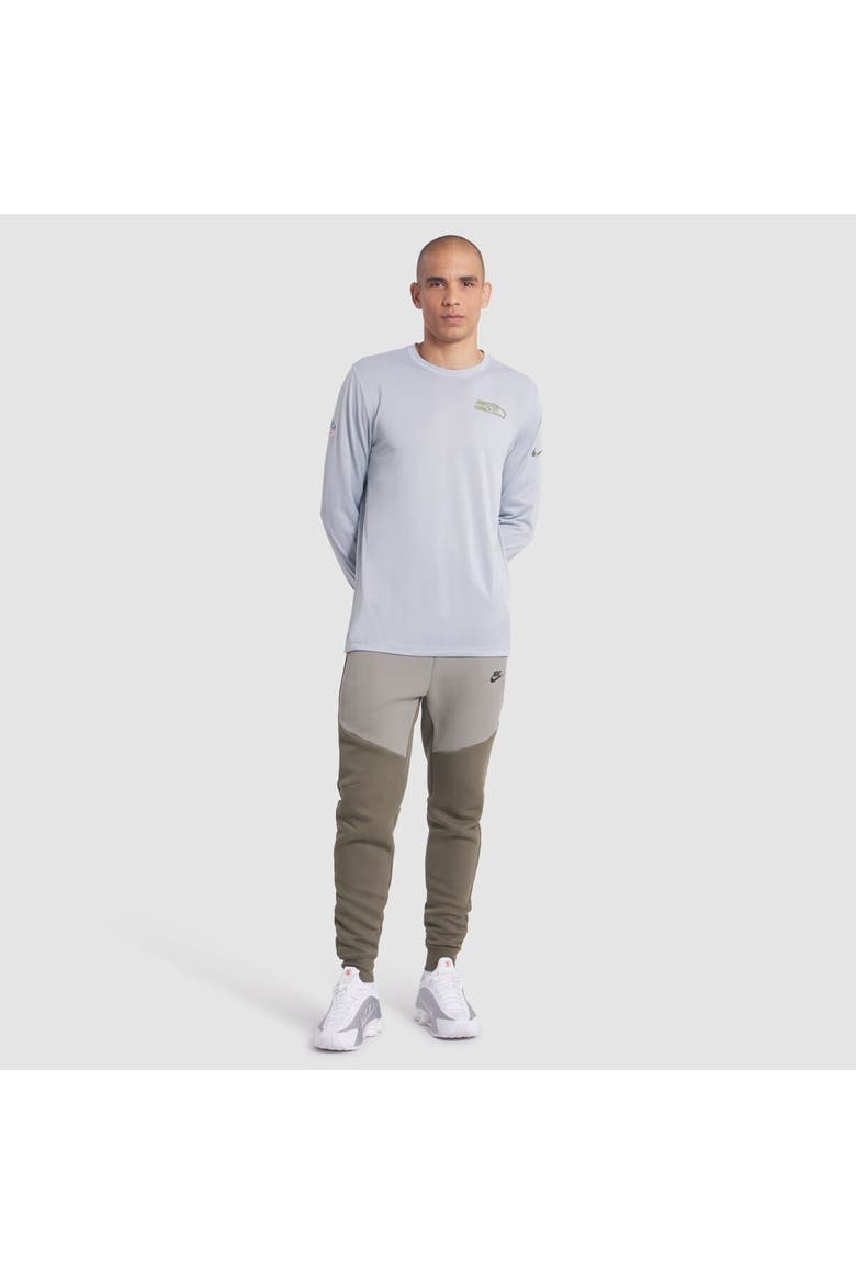 Men's Nike  Wolf Gray Seattle Seahawks 2025 Rivalries Collection Sideline Legend Dri-FIT Long Sleeve T-Shirt, Alternate, color, Gray