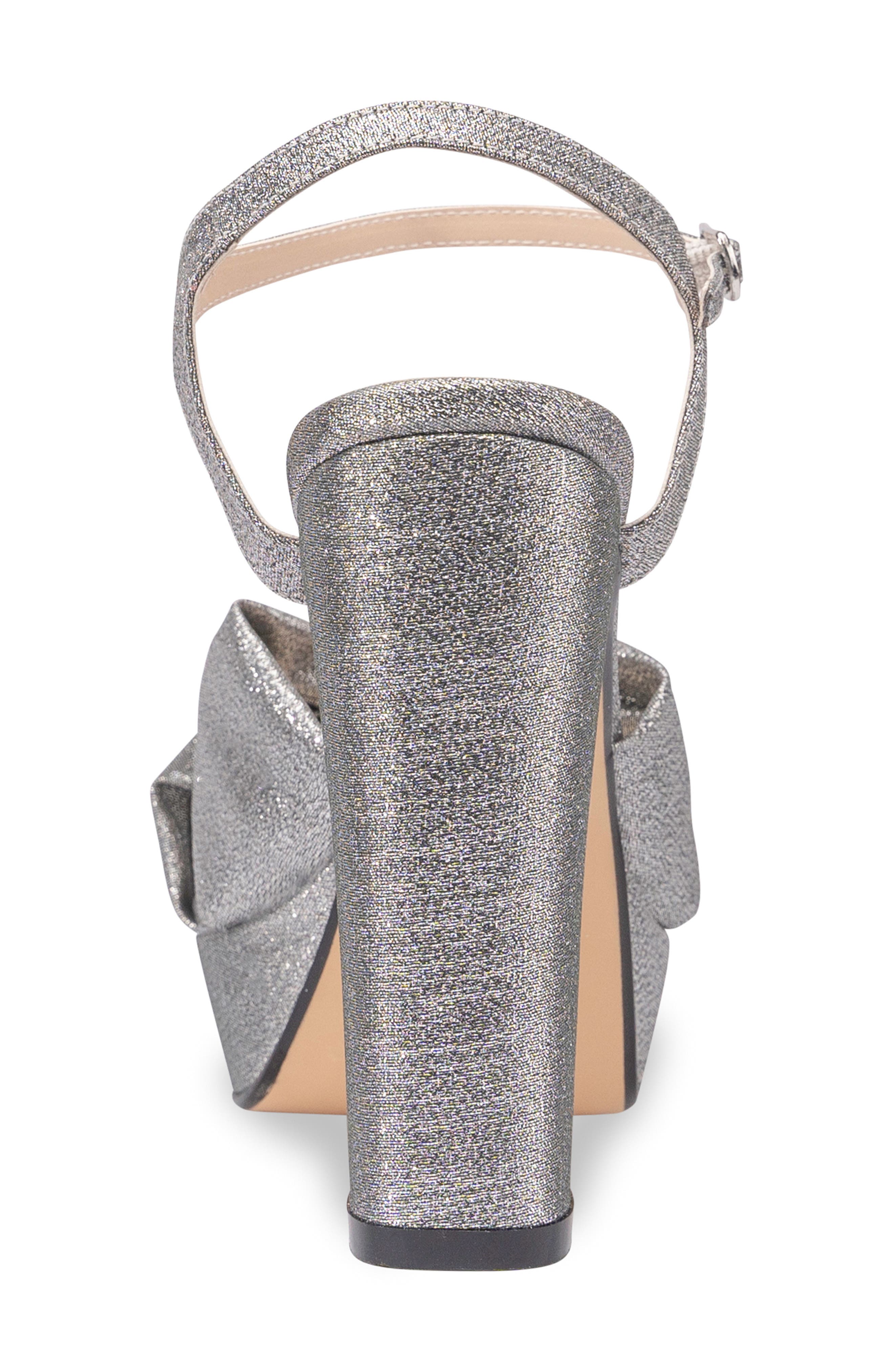 Touch Ups Sailor Ankle Strap Platform Sandal, Alternate, color, Pewter