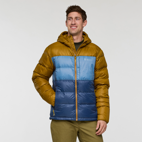 Cotopaxi Fuego Max Down Hooded Jacket - Men's in Bronze/deep Sea 