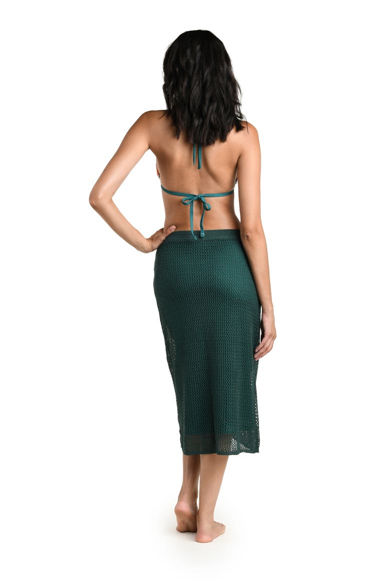 Salted Stitch Midi Cover-Up Skirt, Alternate, color, JUNGLE