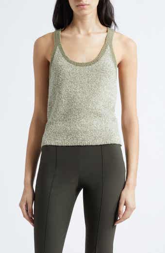 Textured Microstripe Tank