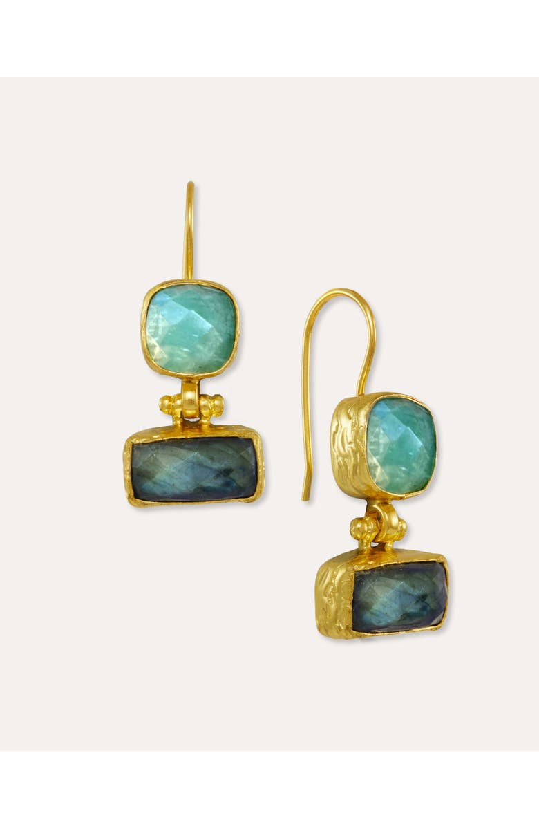 Ottoman Hands Nerissa Drop Earrings, Main, color, Gold