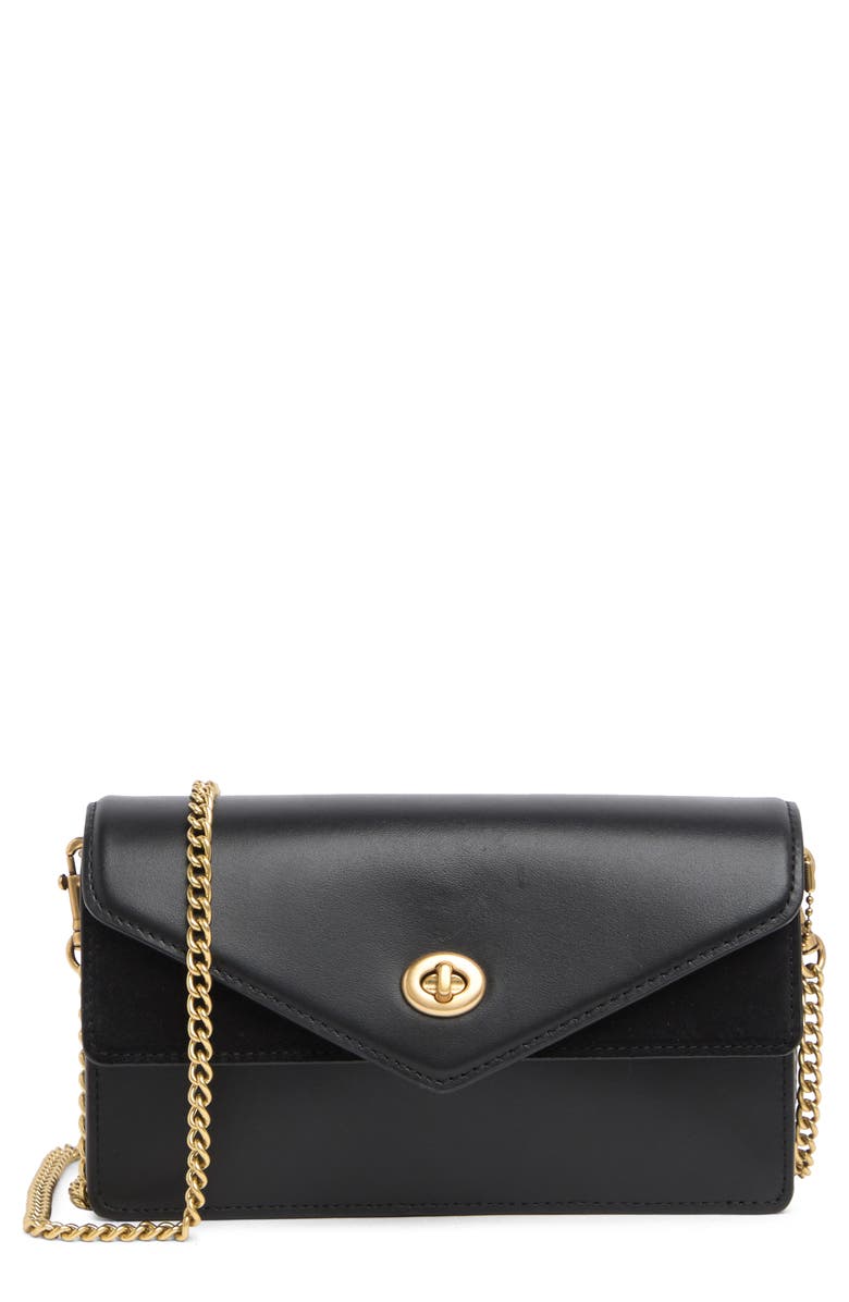 COACH Aster Mixed Leather Crossbody, Main, color, 