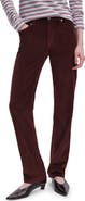 rag & bone Harlow Mid Rise Slim Straight Leg Corduroy Pants