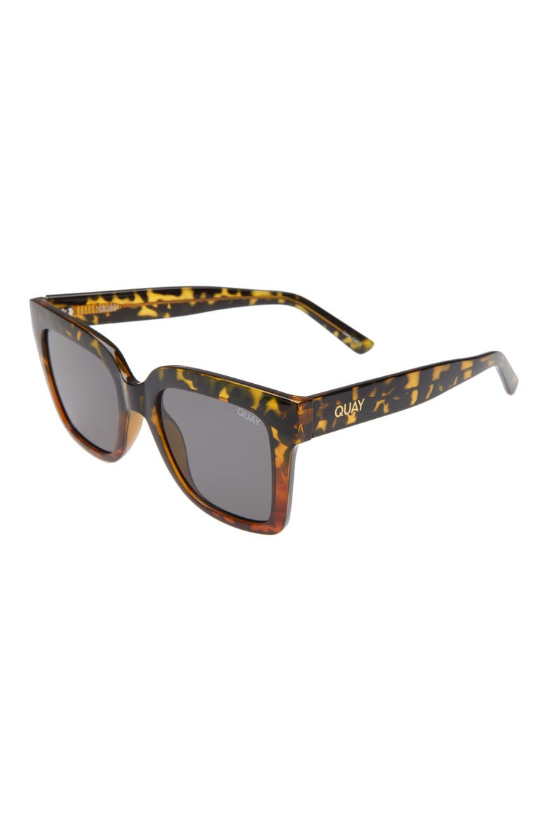 Icy 52mm Gradient Square Sunglasses, Alternate, color, TORT FADE/ SMOKE